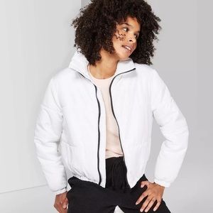 White puffer jacket